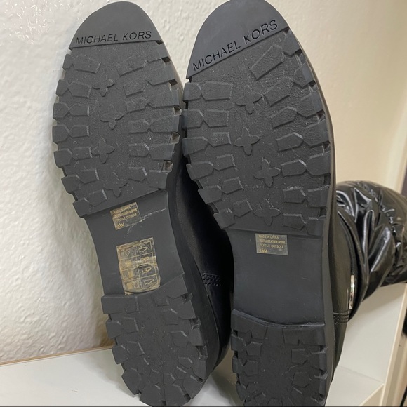 Micheal Kors Brandy Tall Quilted Fur Puffer Boots - Picture 8 of 9